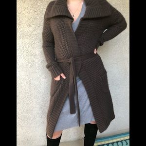 Ann Taylor chocolate angora sweater